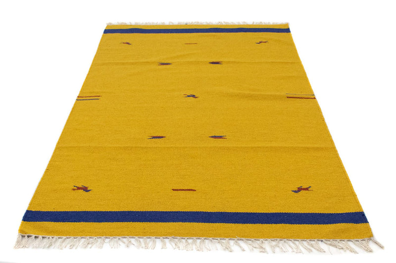 Kelim Teppich - Trendy 180 x 120 cm - gelb
