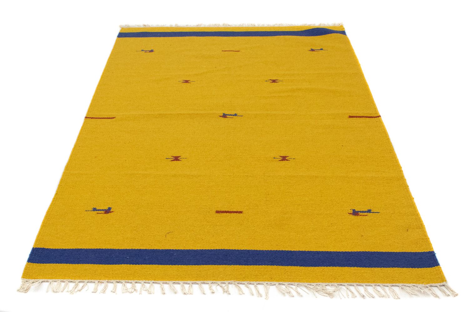 Kelim Teppich - Trendy 180 x 120 cm - gelb