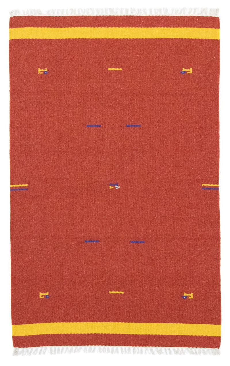 Kelim Teppich - Trendy 180 x 120 cm - rot