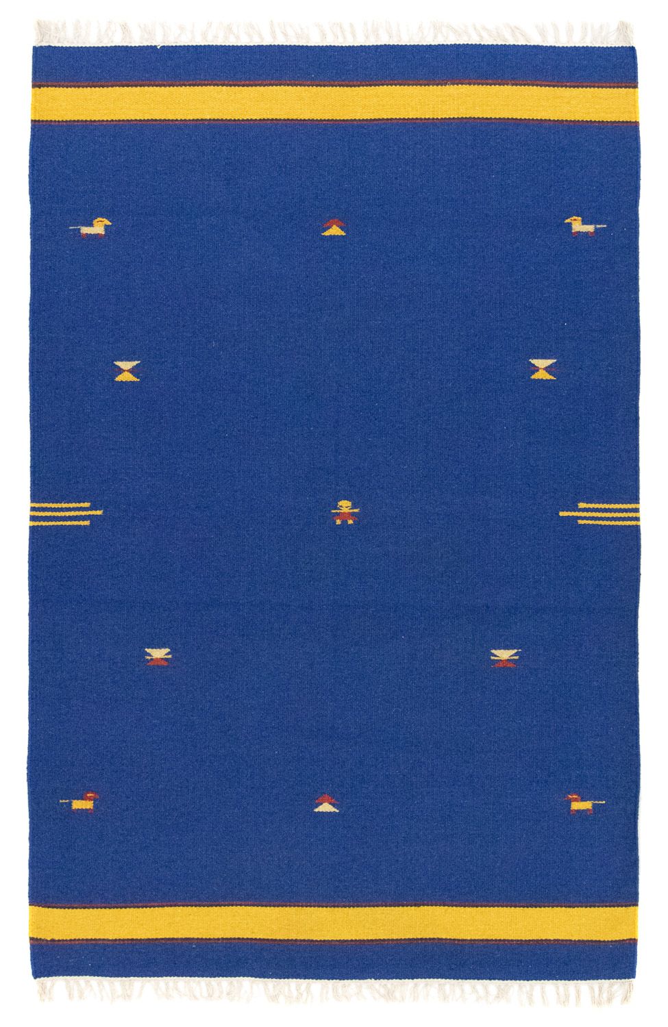 Kelim Teppich - Trendy 180 x 120 cm - blau
