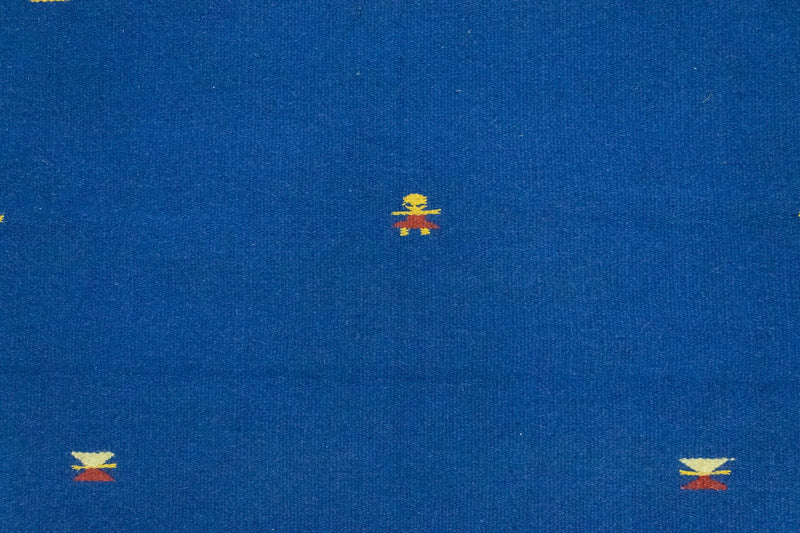 Kelim Teppich - Trendy 180 x 120 cm - blau