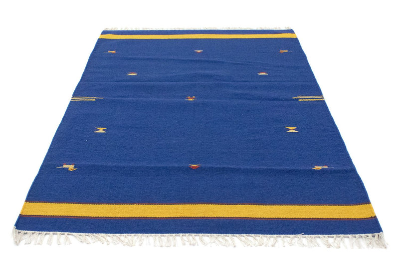 Kelim Teppich - Trendy 180 x 120 cm - blau