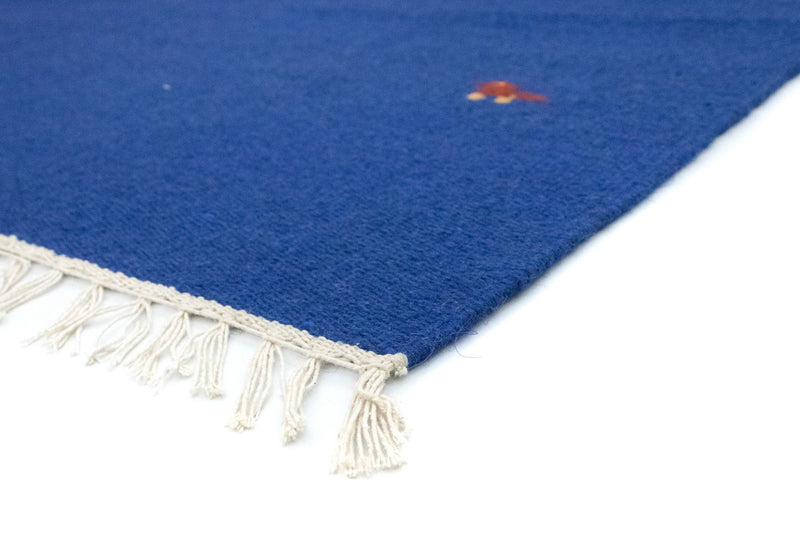 Kelim Teppich - Trendy 180 x 120 cm - blau