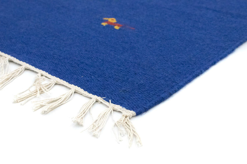 Kelim Teppich - Trendy 180 x 120 cm - blau