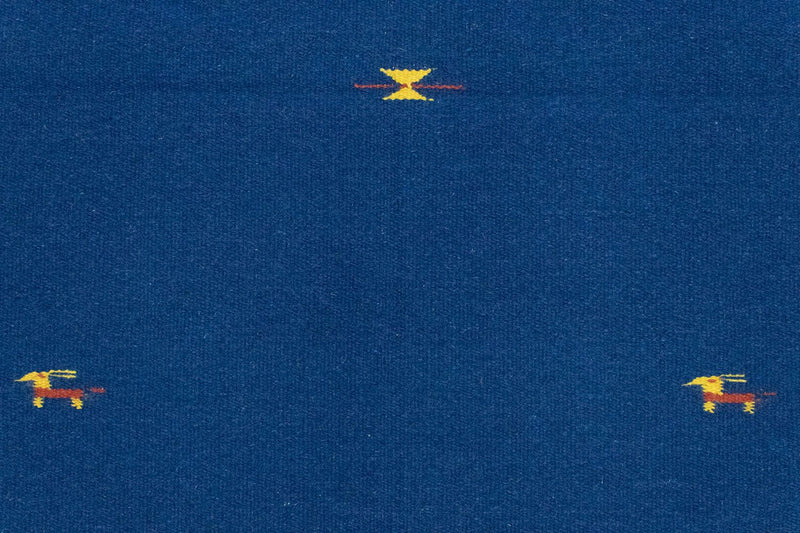 Kelim Teppich - Trendy 180 x 120 cm - blau