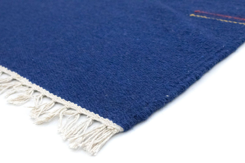 Kelim Teppich - Trendy 180 x 120 cm - blau