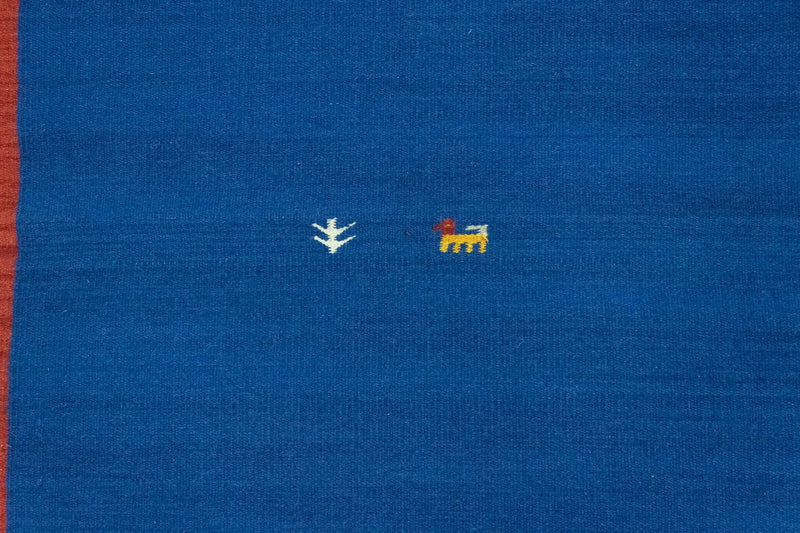 Kelim Teppich - Trendy 180 x 120 cm - blau