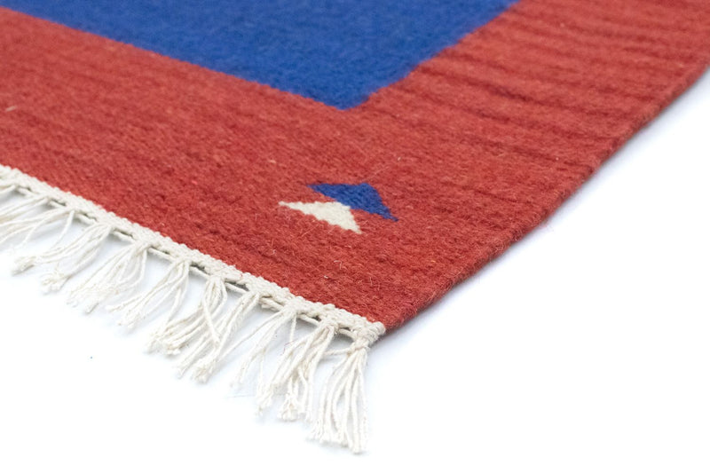 Kelim Teppich - Trendy 180 x 120 cm - blau
