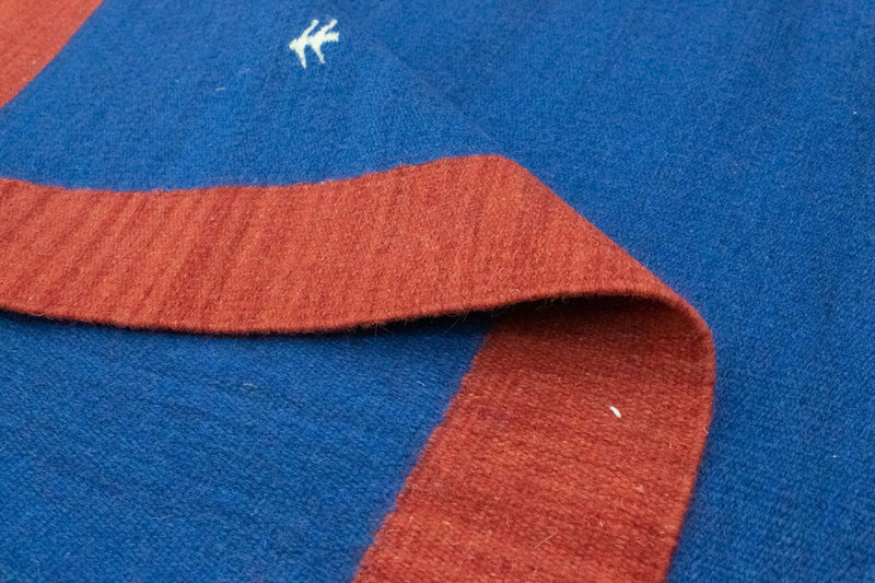 Kelim Teppich - Trendy 180 x 120 cm - blau