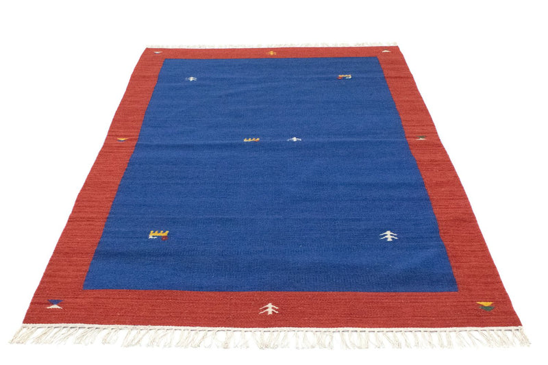 Kelim Teppich - Trendy 180 x 120 cm - blau
