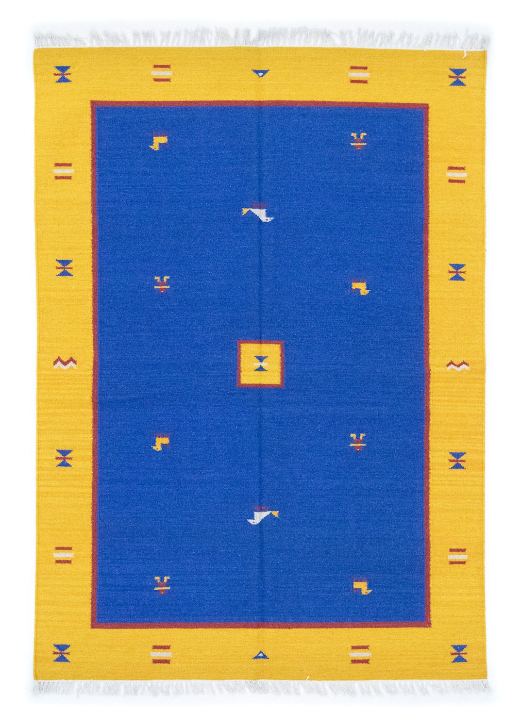 Kelim Teppich - Trendy 200 x 140 cm - blau