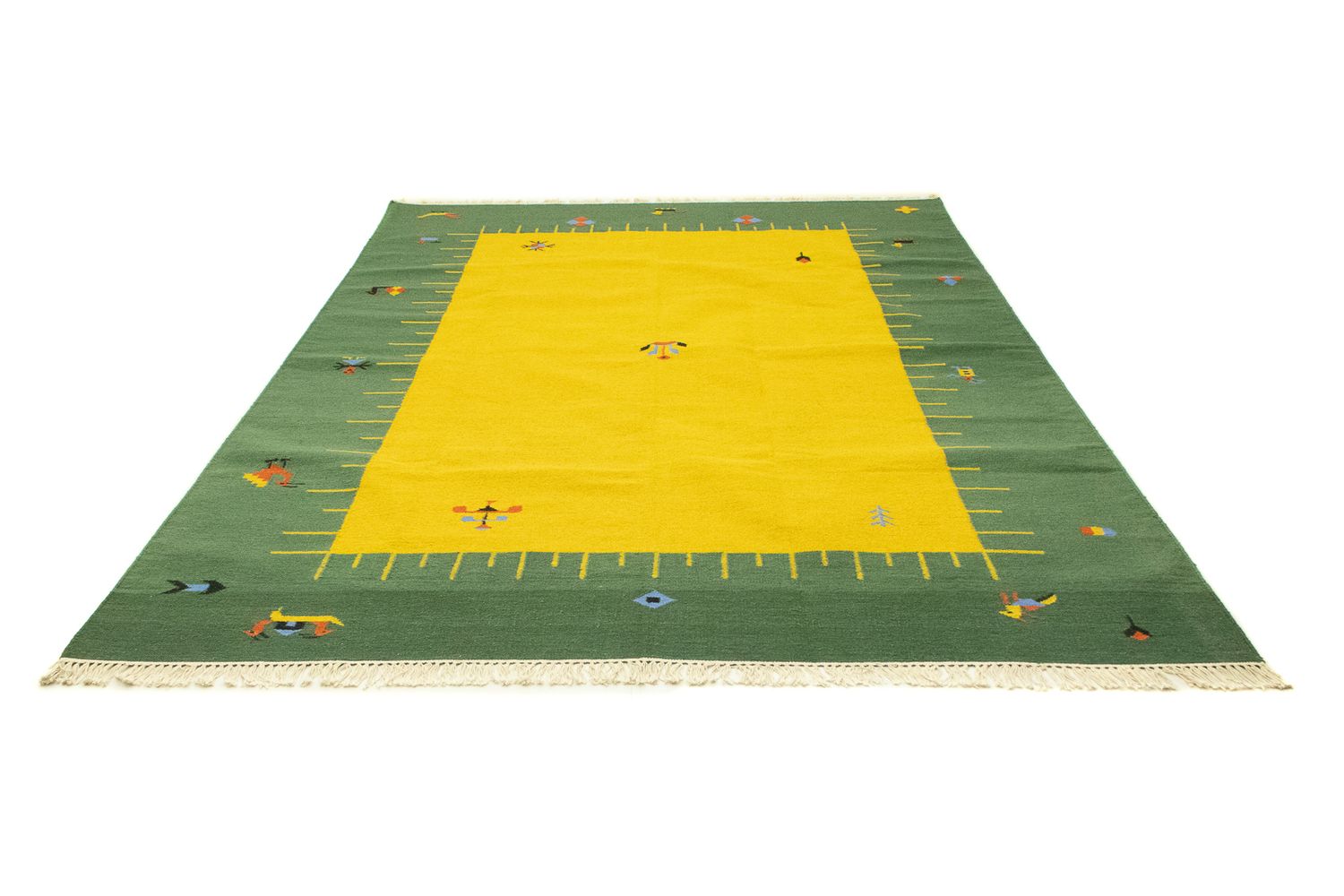 Kelim Teppich - Trendy 300 x 200 cm - gelb