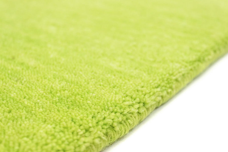 Gabbeh Teppich - Indus 400 x 80 cm - lindengrün