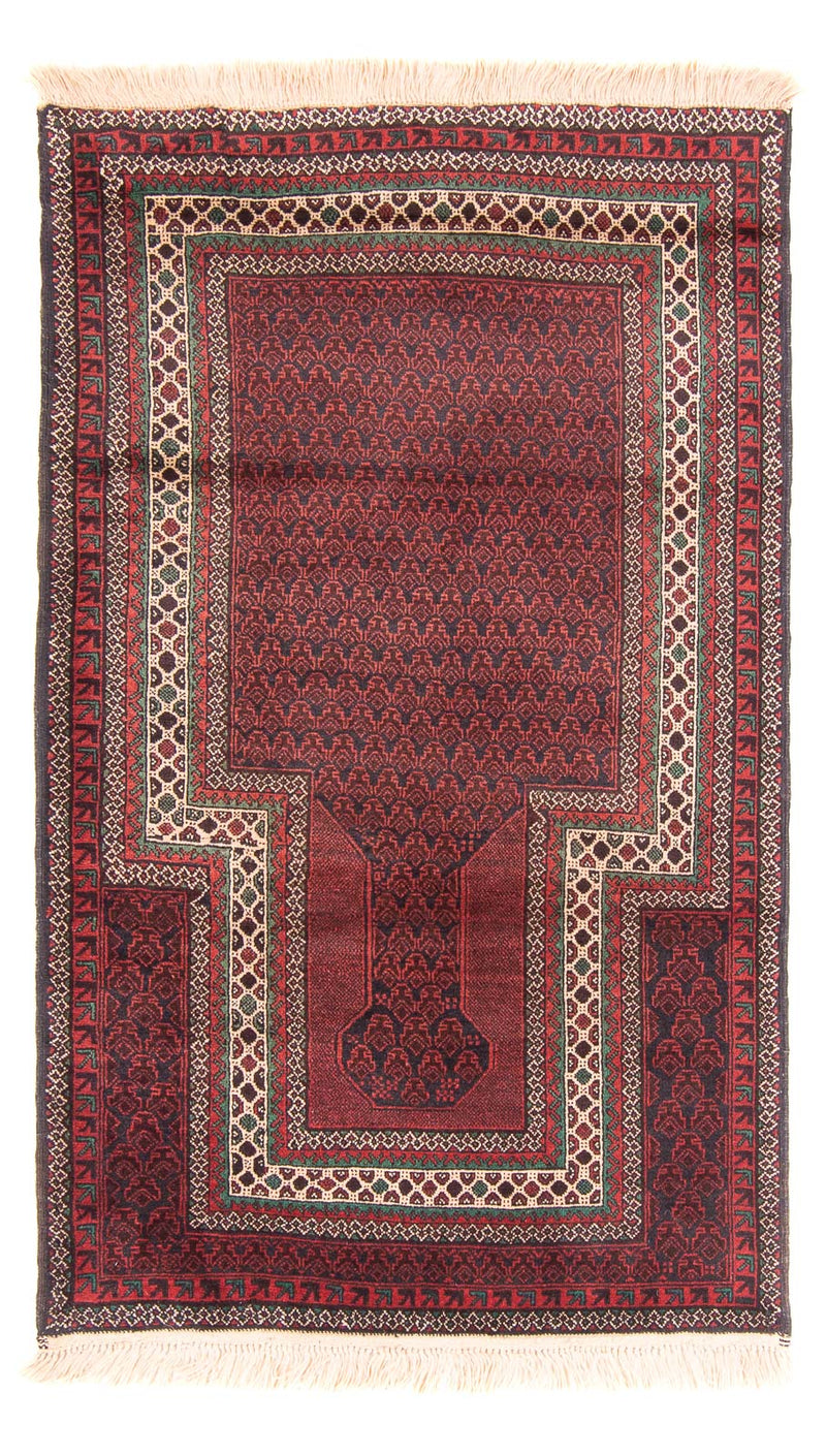 Belutsch Teppich - Gebetsteppich - 150 x 92 cm - dunkelblau