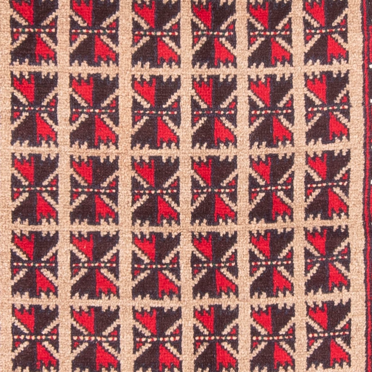 Belutsch Teppich - Gebetsteppich - 140 x 93 cm - beige