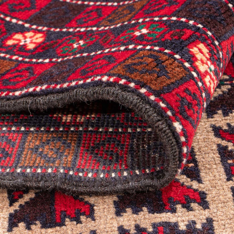 Belutsch Teppich - Gebetsteppich - 140 x 93 cm - beige
