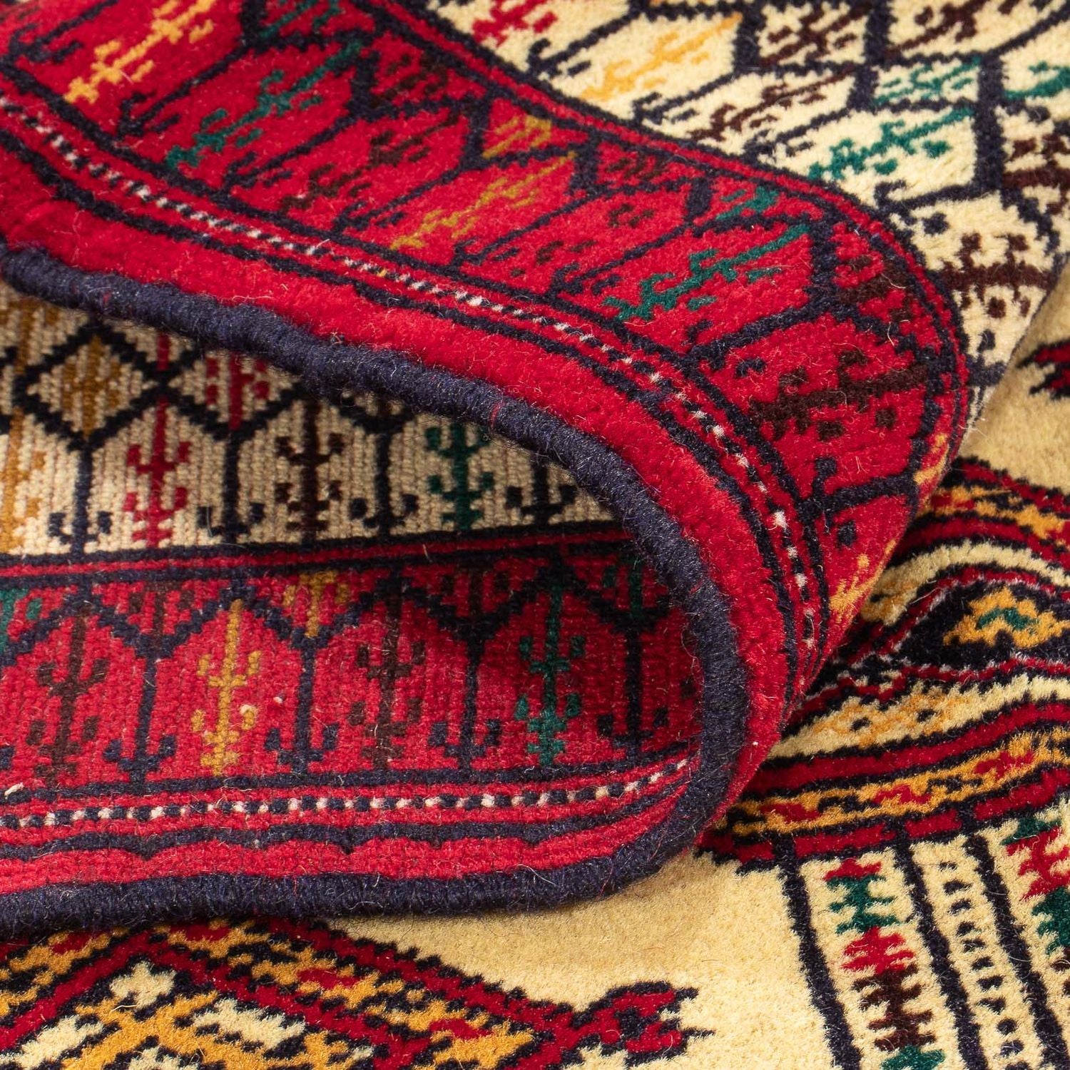 Turkaman Teppich - 167 x 120 cm - beige