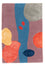 Designer Teppich - 90 x 60 cm - mehrfarbig