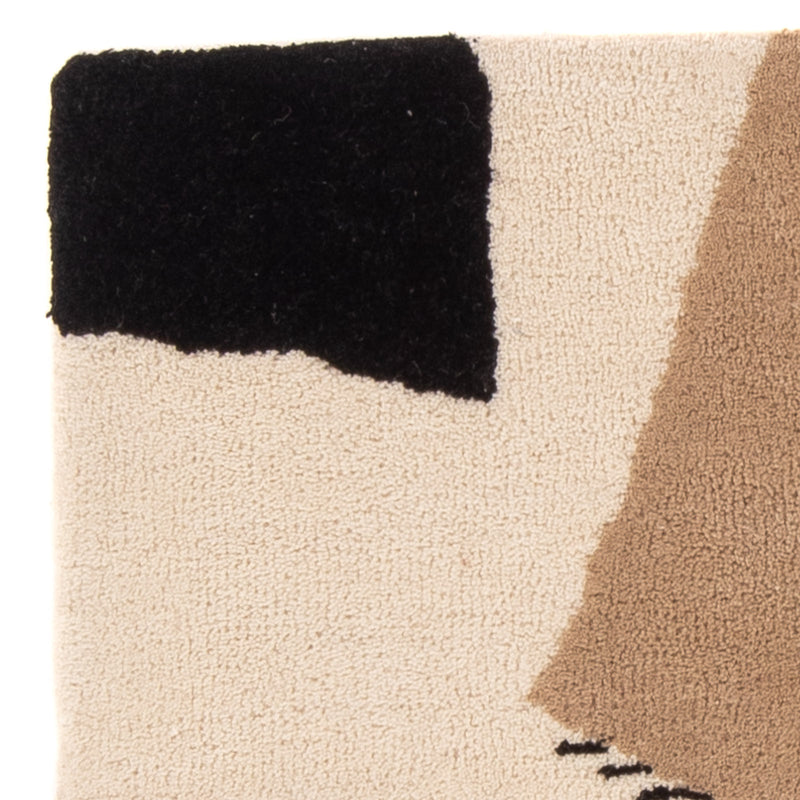 Wollteppich - 90 x 60 cm - beige