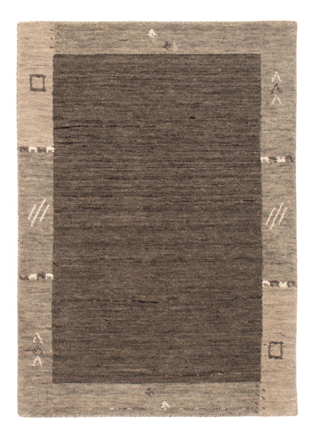 Gabbeh Teppich - Softy - 90 x 60 cm - grau