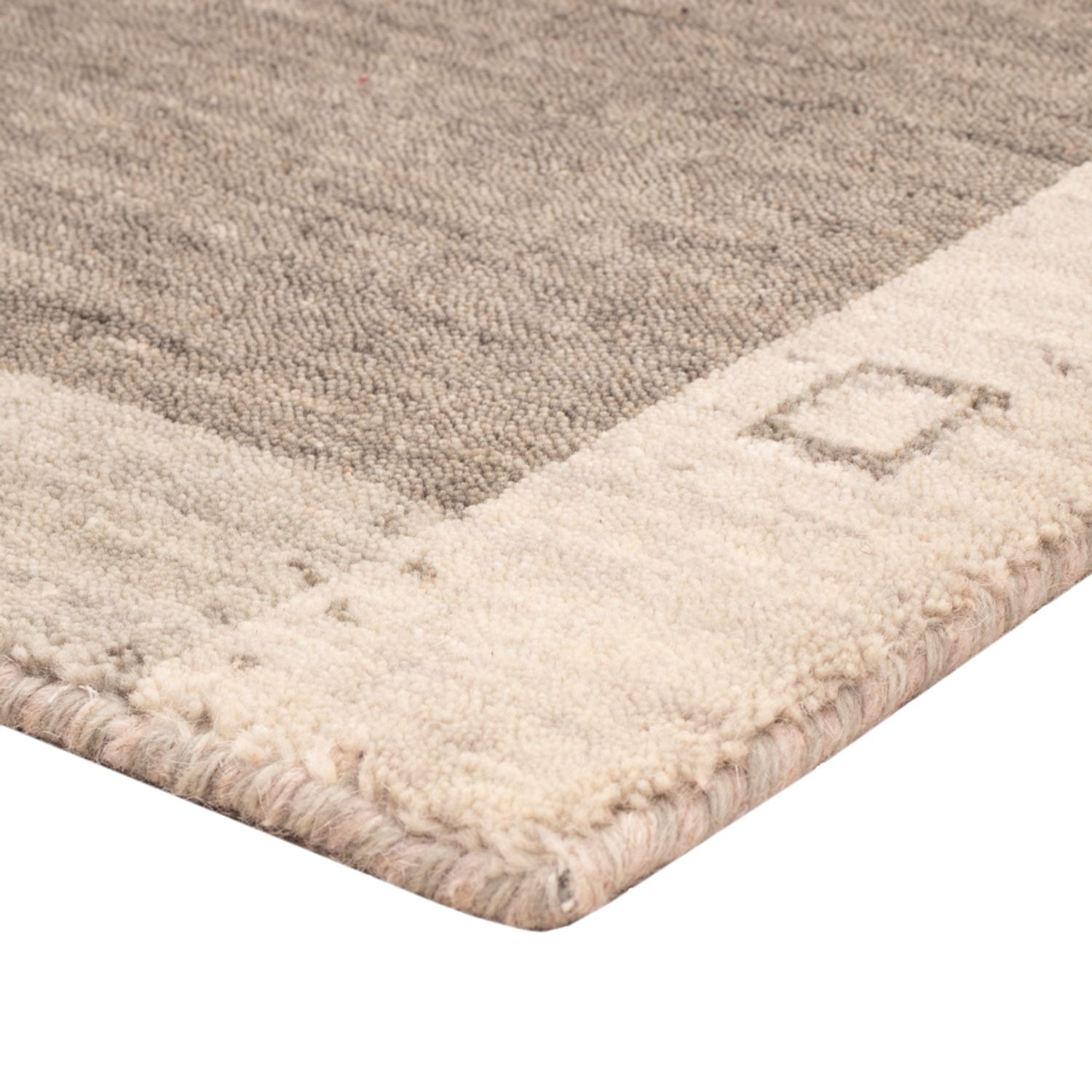 Gabbeh Teppich - Softy - 90 x 60 cm - grau