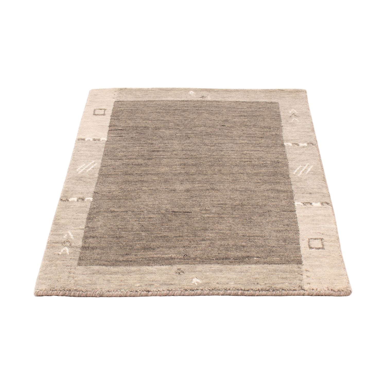 Gabbeh Teppich - Softy - 90 x 60 cm - grau