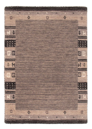 Gabbeh Teppich - Softy - 90 x 60 cm - grau