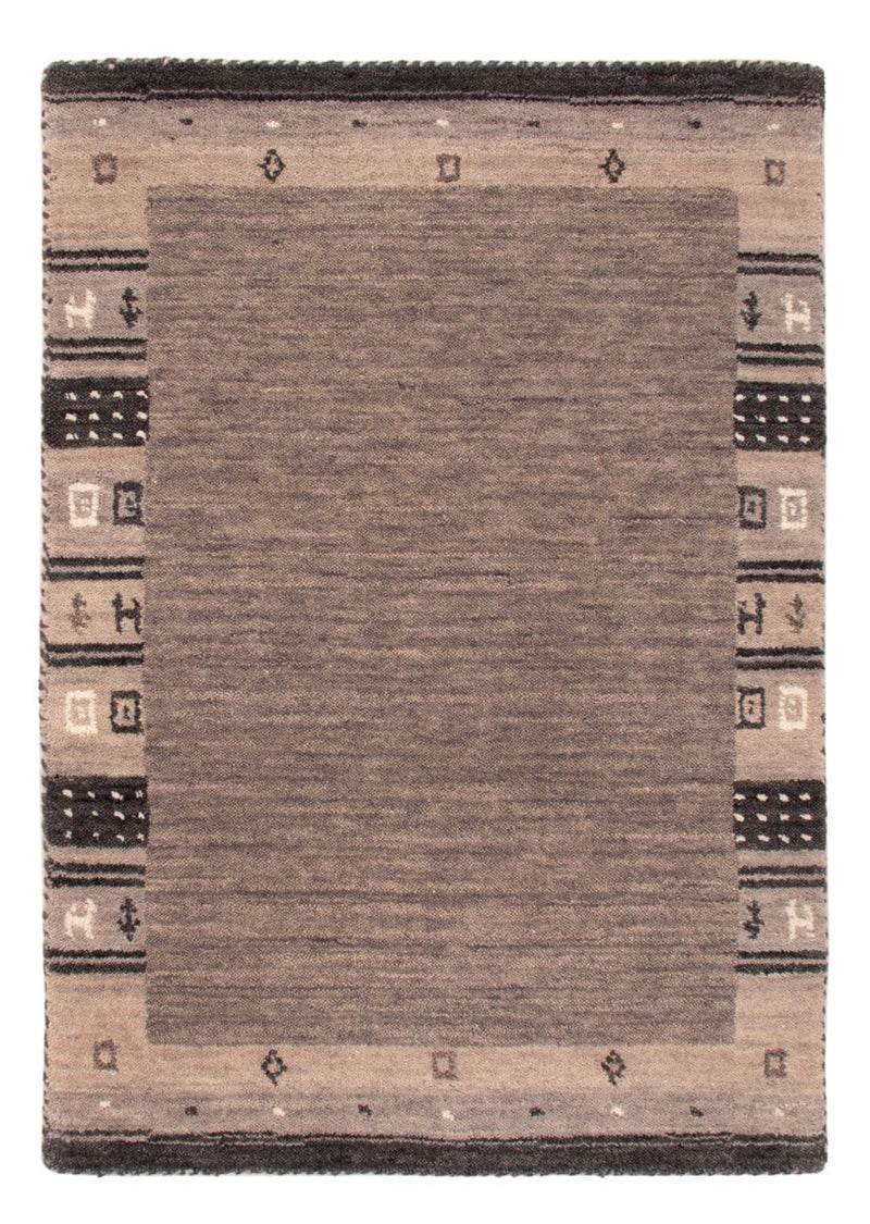 Gabbeh Teppich - Softy - 90 x 60 cm - grau
