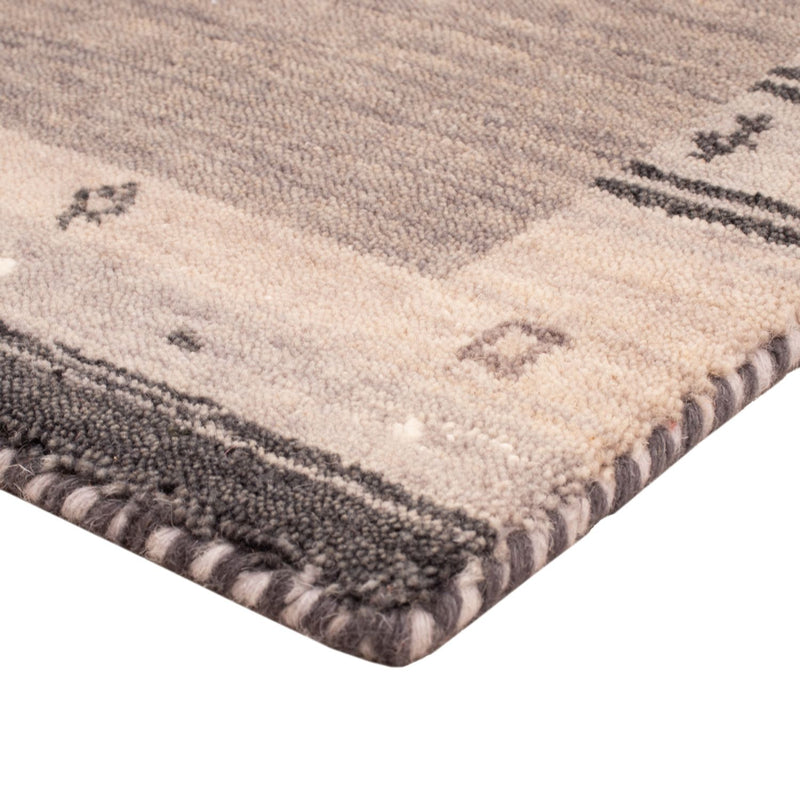 Gabbeh Teppich - Softy - 90 x 60 cm - grau