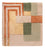 Designer Teppich quadratisch  - 30 x 30 cm - grün
