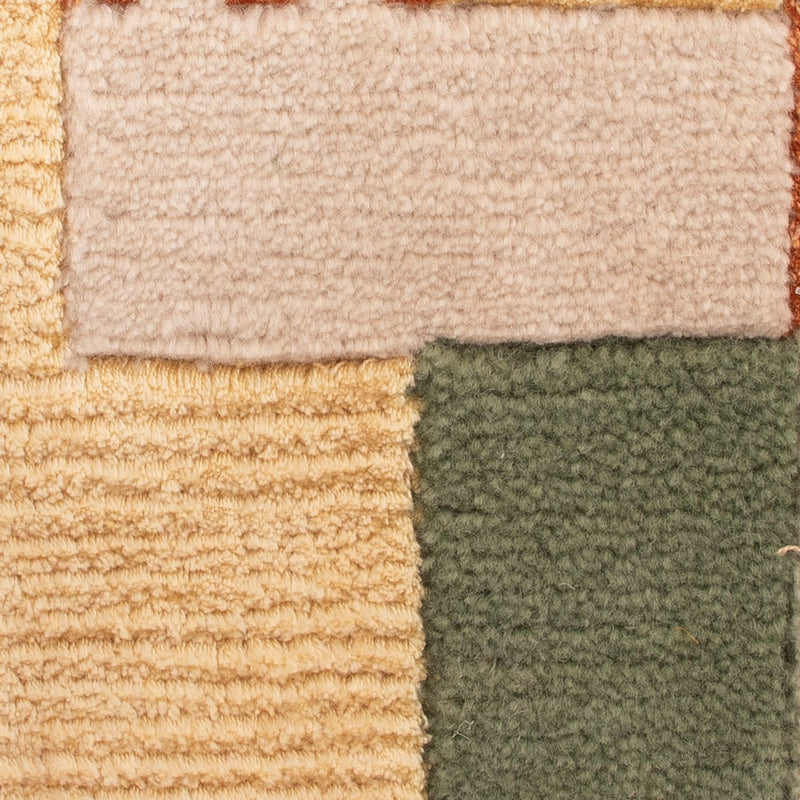 Designer Teppich quadratisch  - 30 x 30 cm - grün