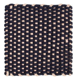 Teppich quadratisch  - 41 x 41 cm - dunkelblau