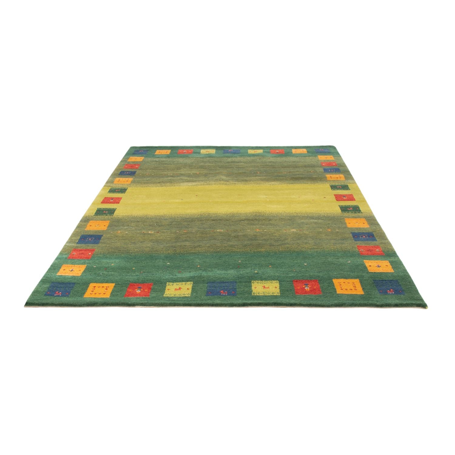 Gabbeh Teppich - Loribaft Indus - 240 x 170 cm - grün