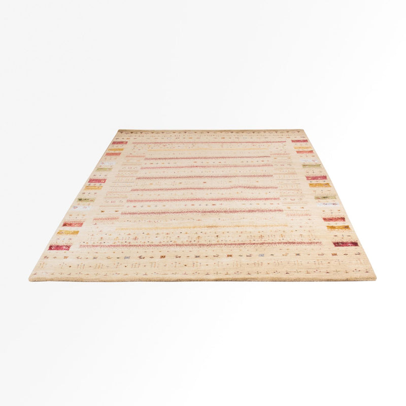 Gabbeh Teppich - Loribaft Indus - 245 x 174 cm - creme