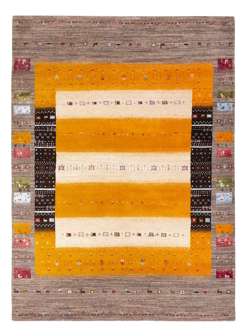 Gabbeh Teppich - Loribaft Indus - 240 x 170 cm - gold