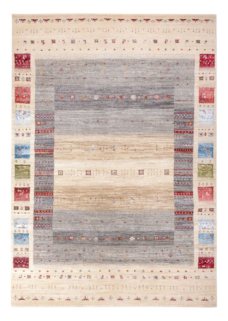 Gabbeh Teppich - Loribaft Indus - 242 x 167 cm - natur