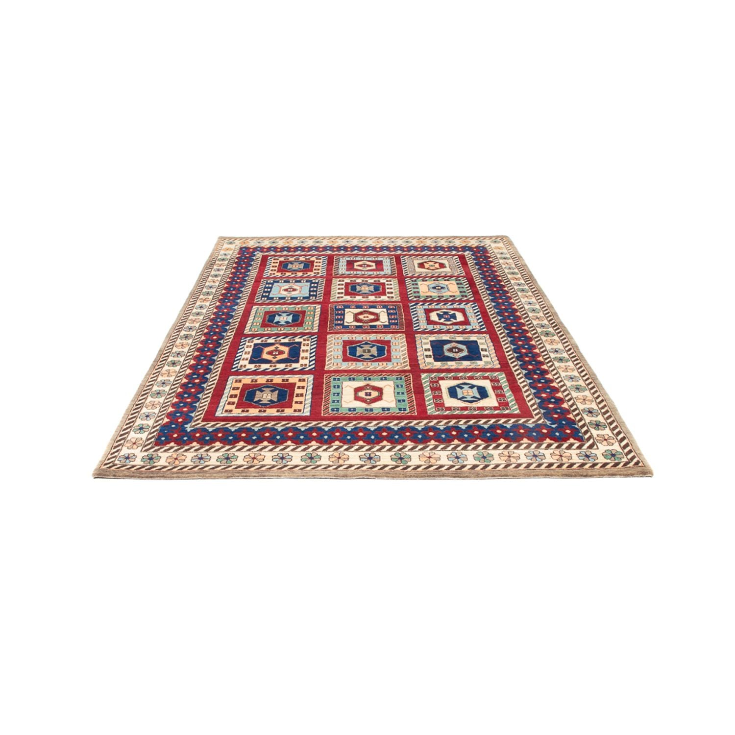 Gabbeh Teppich - Loribaft Indus - 241 x 168 cm - mehrfarbig
