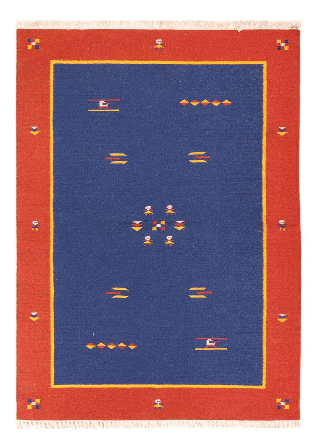 Kelim Teppich - Trendy - 200 x 140 cm - mehrfarbig