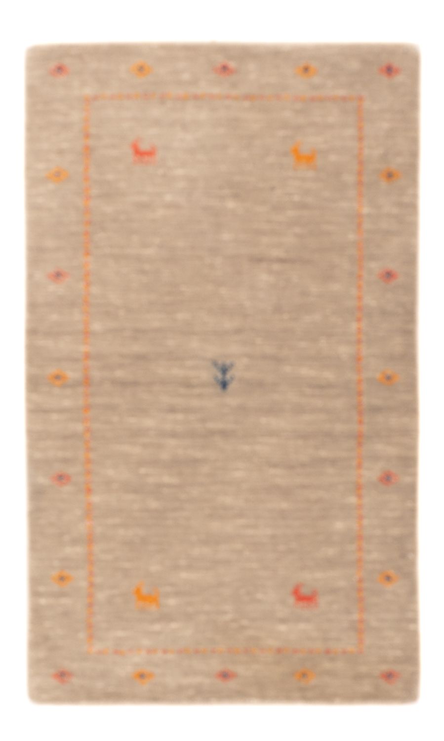 Gabbeh Teppich - Loribaft Softy - 103 x 62 cm - caramel