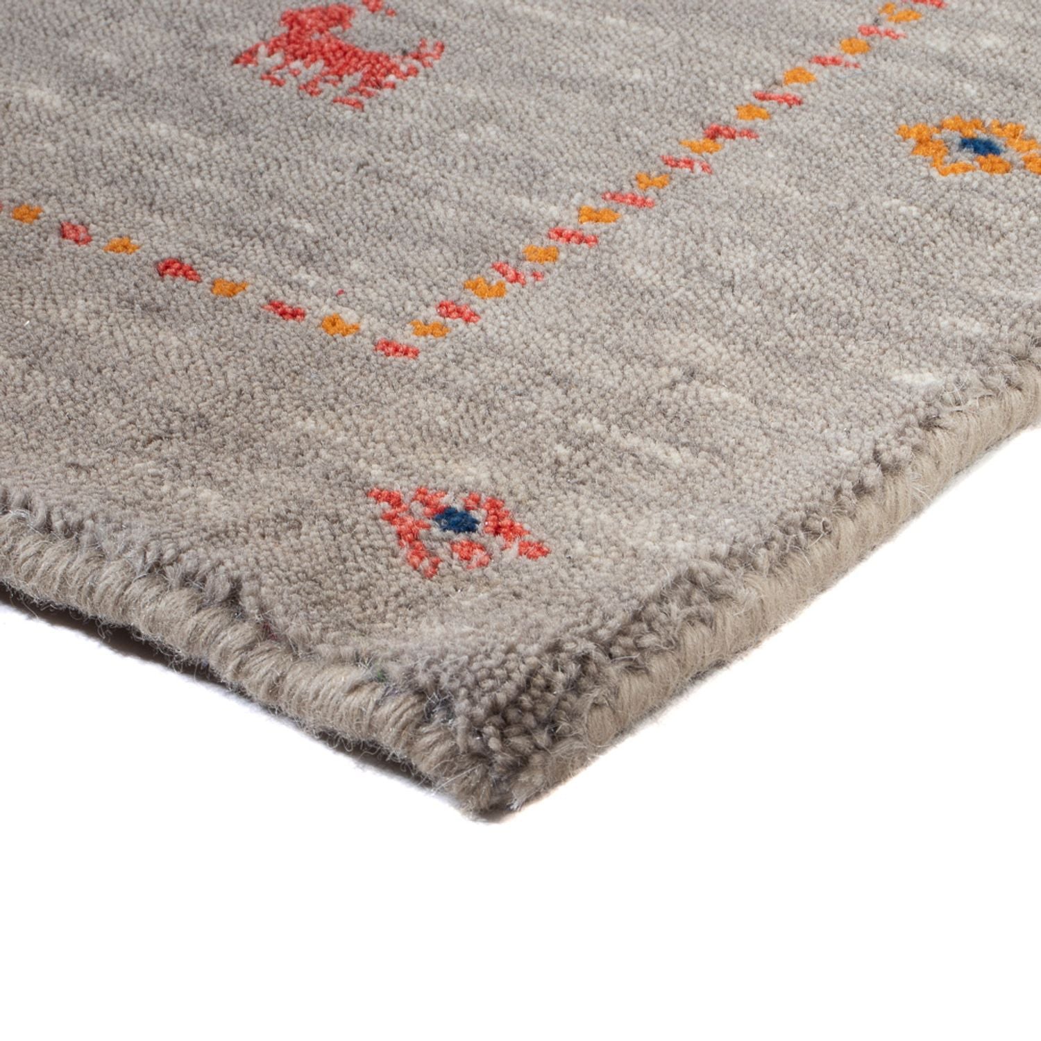 Gabbeh Teppich - Loribaft Softy - 103 x 62 cm - caramel
