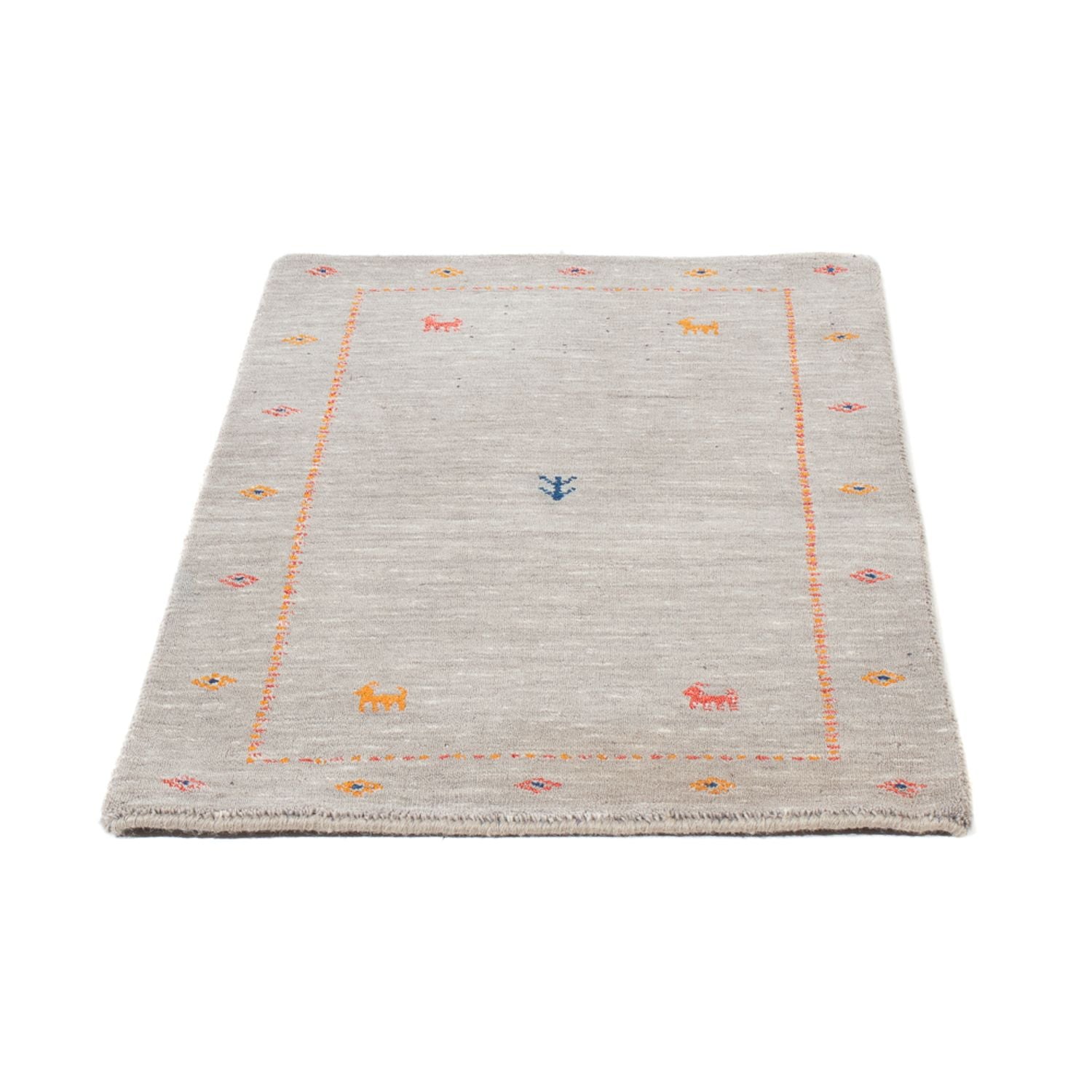 Gabbeh Teppich - Loribaft Softy - 103 x 62 cm - caramel