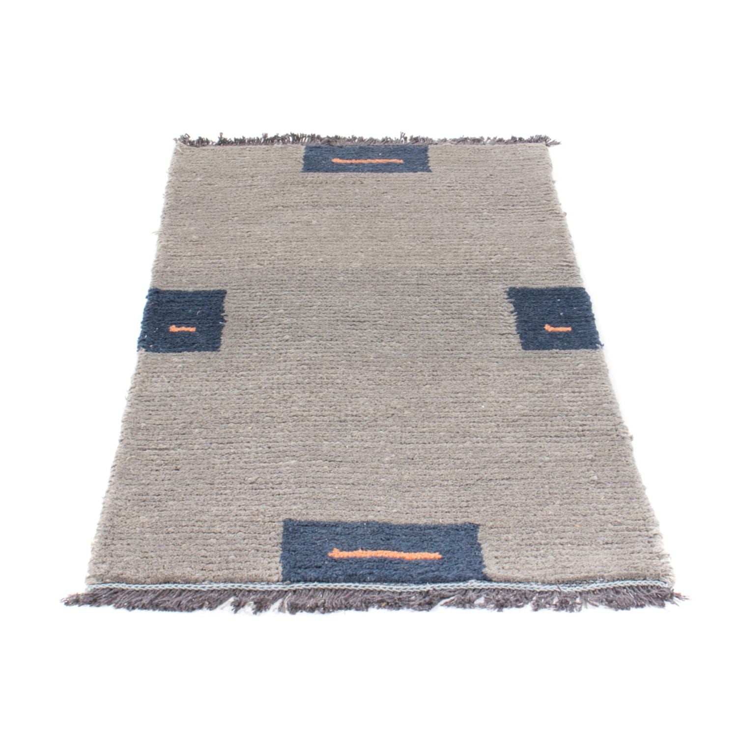 Nepal Teppich - 140 x 70 cm - grau