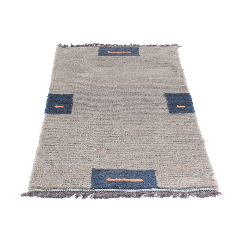 Nepal Teppich - 140 x 70 cm - grau