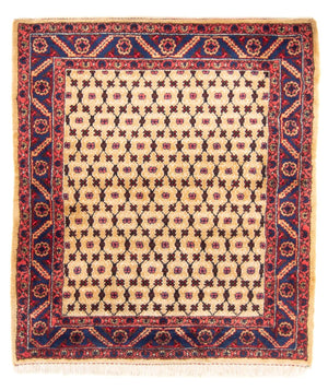 Perserteppich - Nomadic quadratisch  - 147 x 131 cm - beige