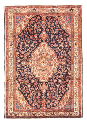 Perserteppich - Nomadic - 146 x 103 cm - dunkelblau