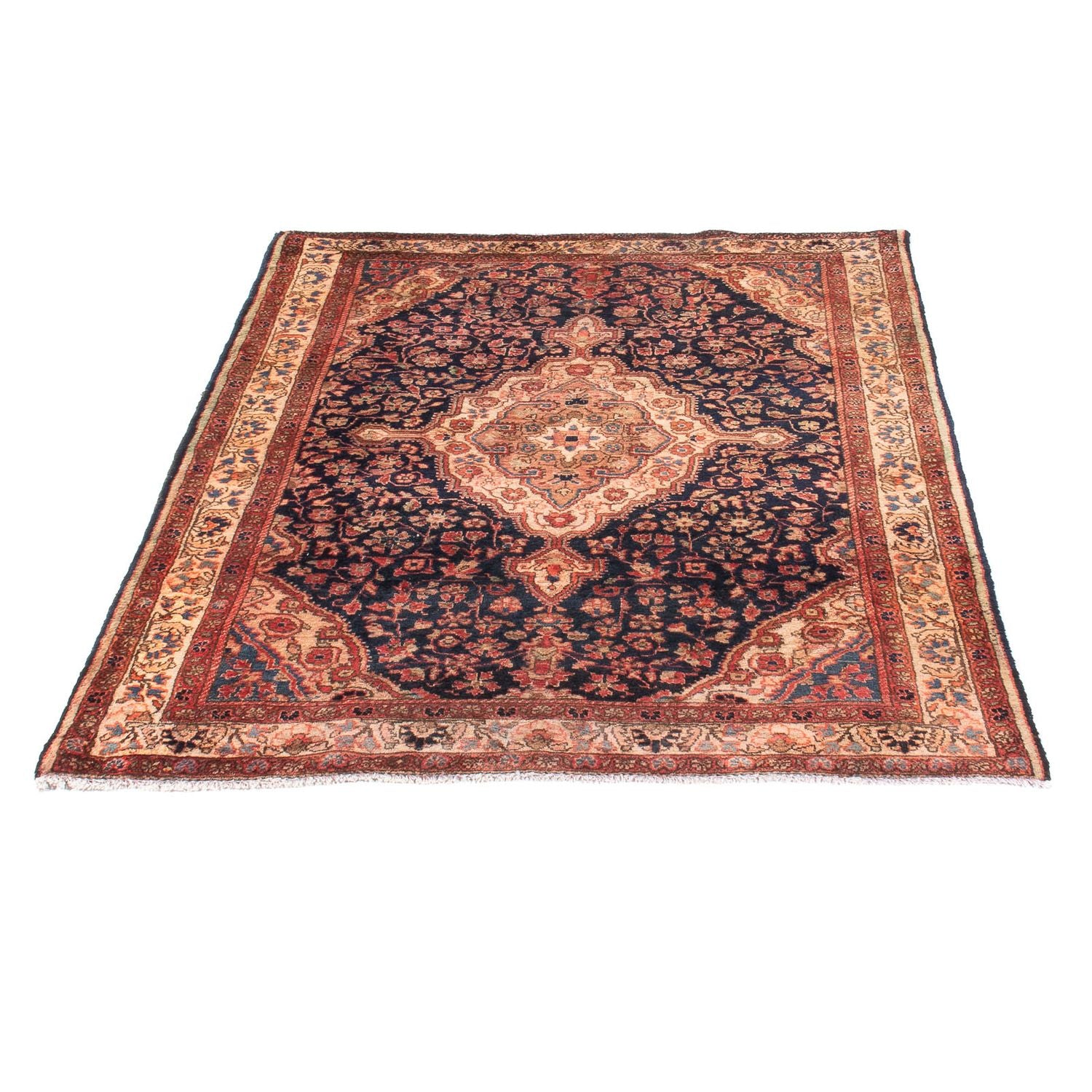 Perserteppich - Nomadic - 146 x 103 cm - dunkelblau