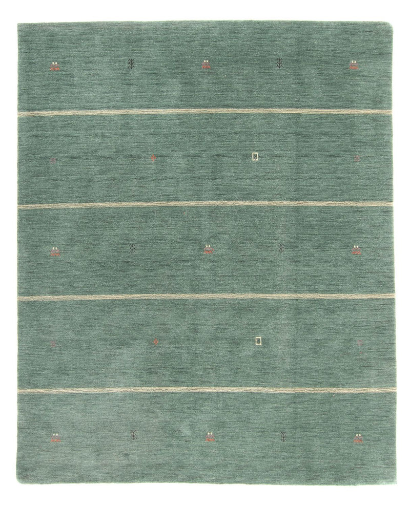 Gabbeh Teppich - Loribaft Softy - 250 x 200 cm - grün