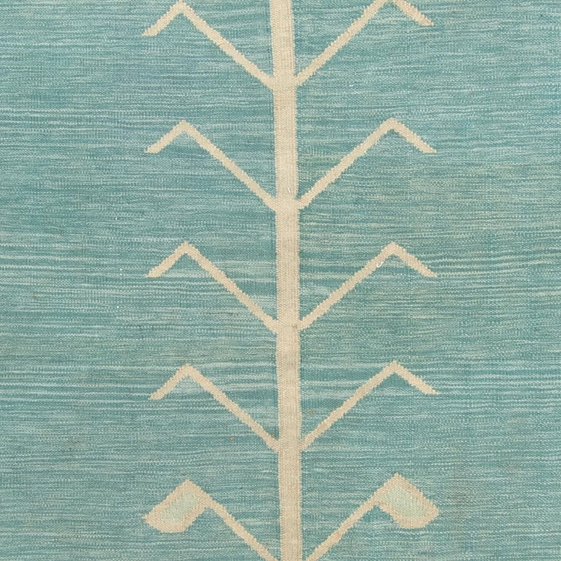 Kelim Teppich - Trendy - 240 x 200 cm - hellblau