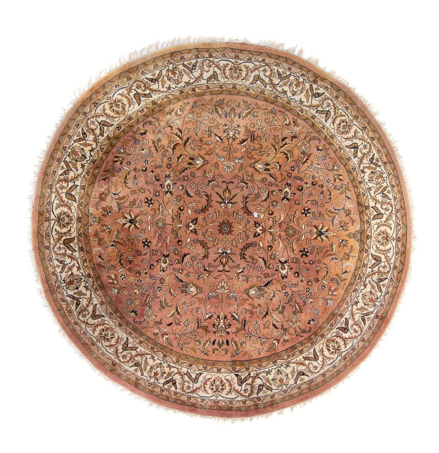 Orientteppich - Indus rund  - 245 x 245 cm - lachs