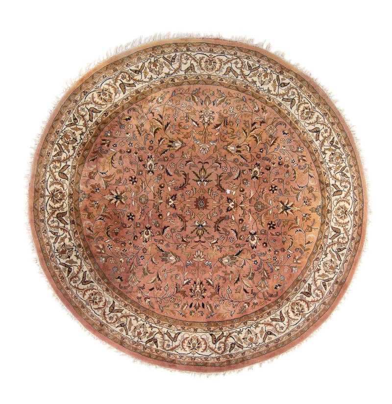 Orientteppich - Indus rund  - 245 x 245 cm - lachs